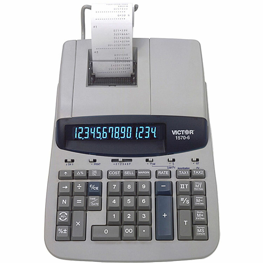 Victor 1570-6 14 Digit Professional Grade Heavy Duty Commercial Printing Calculator