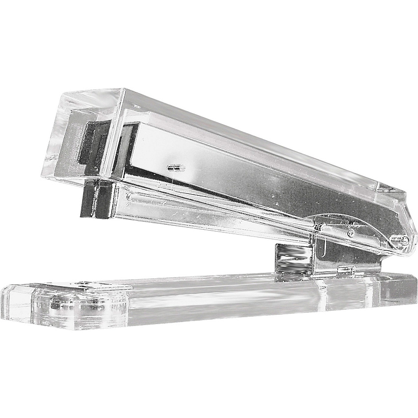 Kantek Clear Acrylic Stapler Holds Upto 210 Staple - Full Strip - Clear - Acrylic - 1 Each (AD80)