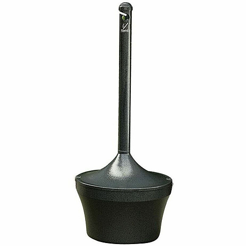 Rubbermaid Commercial Aladdin Smokers Urn 4.50 gal Capacity - Round - 16" Opening Diameter - 39" Height - Steel - Charcoal - 1 Each (R1639EHGR)