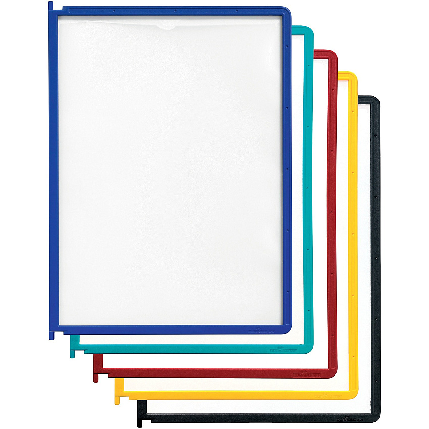 DURABLE&reg; INSTAVIEW&reg; Replacement Panels for Reference Display System Desktop - 5 Panels - Support Letter 8.50" x 11" Media - Expandable - 5 / Set (554800)
