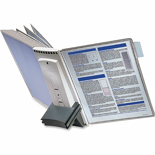 DURABLE Extension Set for SHERPA&reg; Reference Display System Desktop - 10 Panels - Support Letter 8.50" x 11" Media - Expandable - Gray - 1 Each (569810)