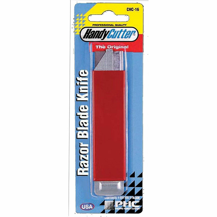 Pacific Handy Cutter PHC Pacific All Metal Lightweight Cutter Metal Blade - Tap Open, Tap Close - Assorted - 1 / Pack (CHC16)