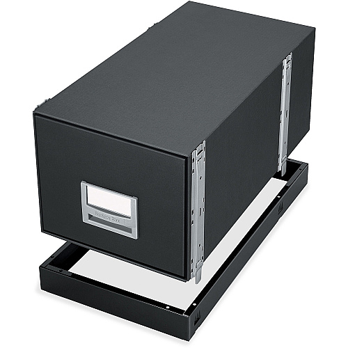Bankers Box Metal Base File Storage Box 13.88" Width x 25.38" Depth x 2.50" Height - Metal - Black - 1 Each (12602)