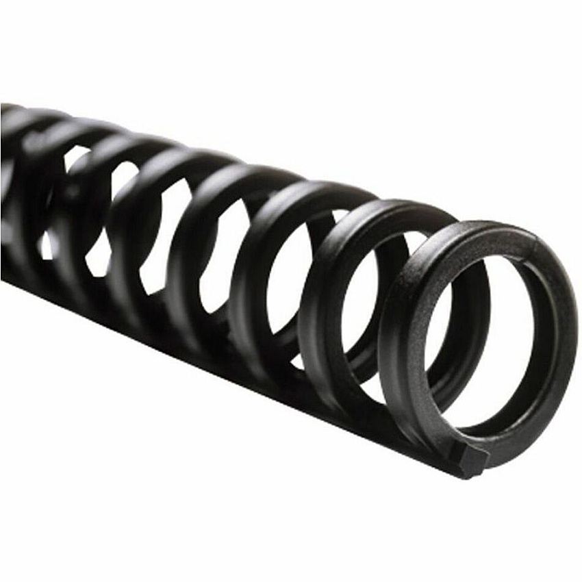 GBC ProClick Binding Spines 0.50" Maximum Capacity - 85 x Sheet Capacity - For Letter 8 1/2" x 11" Sheet - Black - 25 / Box (2515660)