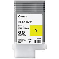 Canon PFI-102Y Original Inkjet Ink Cartridge - Yellow - 1 Each (0898B001AA)