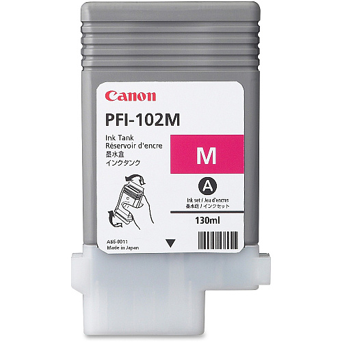 Canon PFI-102M Original Inkjet Ink Cartridge - Magenta - 1 Each (0897B001AA)