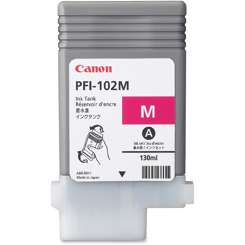Canon PFI-102M Original Inkjet Ink Cartridge - Magenta - 1 Each (0897B001AA)