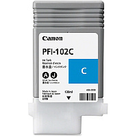 Canon PFI-102C Original Inkjet Ink Cartridge - Cyan - 1 Each (0896B001AA)