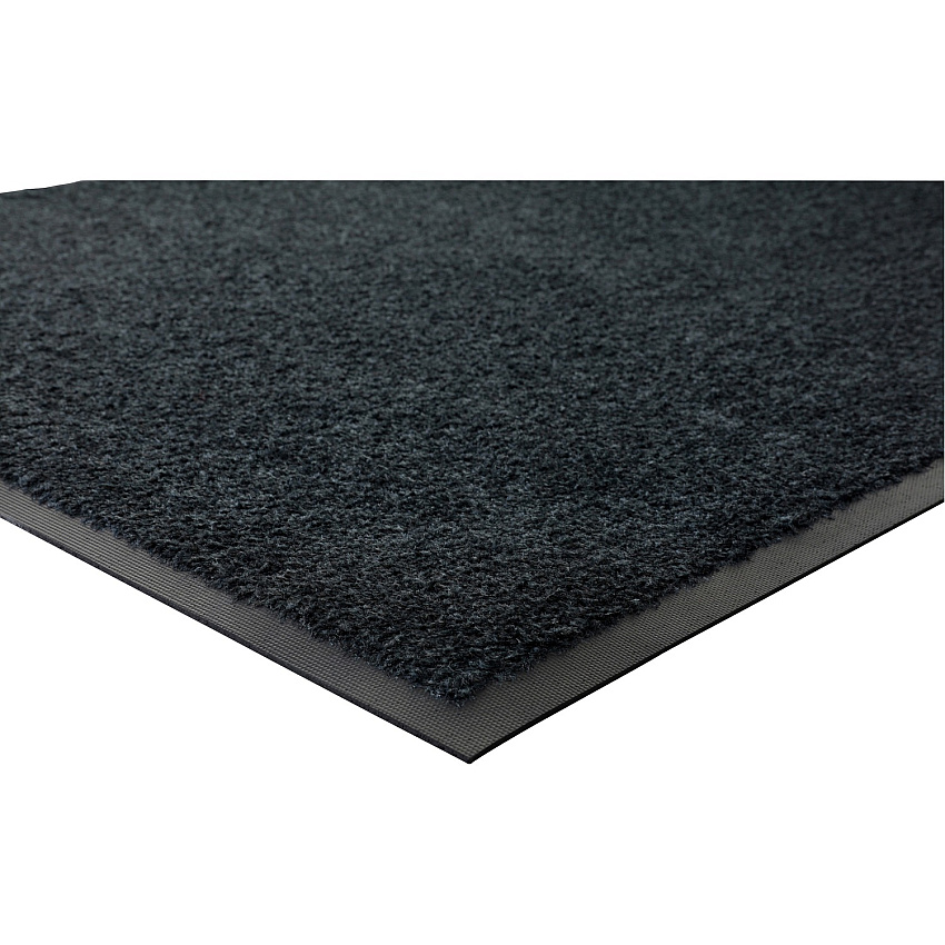 Genuine Joe Platinum Series Indoor Wiper Mats Indoor - 56" Length x 33.50" Width - Rubber, Nylon - Black - 1 Each (GJO59354)