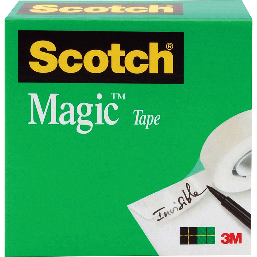 Scotch Invisible Magic Tape 72 yd Length x 1" Width - 3" Core - Matte - Clear - Split Resistant, Tear Resistant - For Mending, Splicing - 1 Roll (81012592)