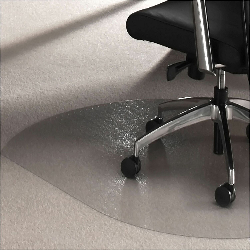 Cleartex Ultimat Ultimat&reg; Polycarbonate Contoured Chair Mat for Carpets up to 1/2" - 39 x 49" Office, Home, Carpeted Floor, Floor, Carpet - 49" Length x 39" Width x 0.085" Depth x 0.085" Thickness - Contoured - Polycarbonate - Clear - 1 Eac (119923SR)