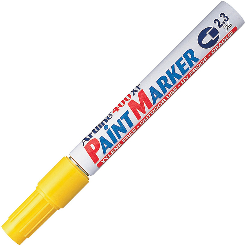 Xstamper L.C. Industries Artline Paint Marker 2.3 mm Marker Point Size - Bullet Marker Point Style - Yellow - 1 Each (47105)