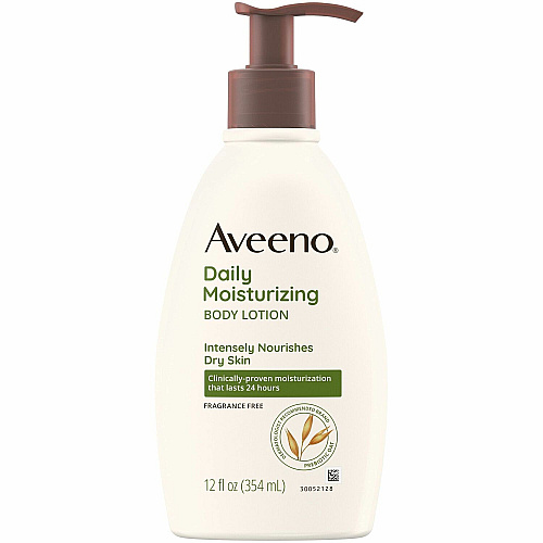 Aveeno&reg; Daily Moisturizing Lotion Lotion - 12 fl oz - 12 oz (340.2 g) - Non-fragrance - For Dry, Sensitive Skin - Non-greasy, Non-comedogenic, Hypoallergenic, Absorbs Quickly - 1 Each (3600)