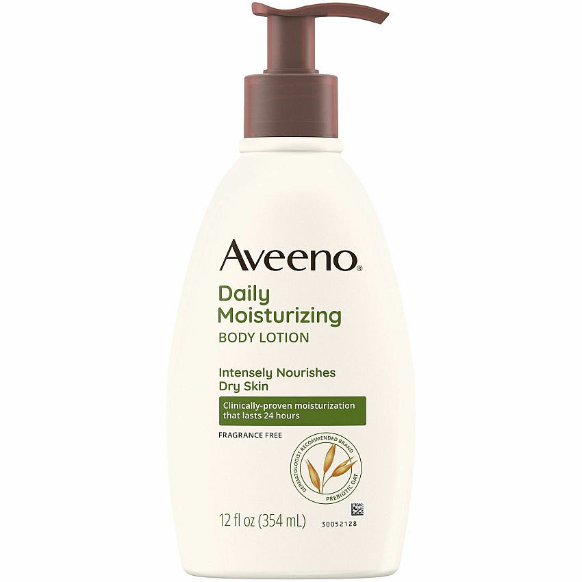Aveeno&reg; Daily Moisturizing Lotion Lotion - 12 fl oz - 12 oz (340.2 g) - Non-fragrance - For Dry, Sensitive Skin - Non-greasy, Non-comedogenic, Hypoallergenic, Absorbs Quickly - 1 Each (3600)