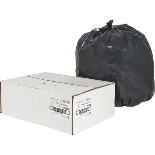 Nature Saver Black Low-Density Recycled Can Liners