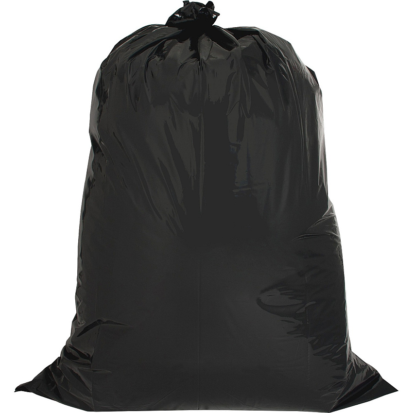 Genuine Joe Heavy Duty Contractor Bags Large Size - 42 gal Capacity - 48" Length x 33" Width x 2.50 mil (63 Micron) Thickness - Low Density - Black - Kitchen - 20/Box - 1 / Carton (GJO02311)