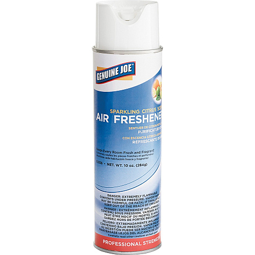 Genuine Joe Sparkling Citrus Air Freshener Spray - 10 oz - Sparkling Citrus - 1 Each (GJO10356)