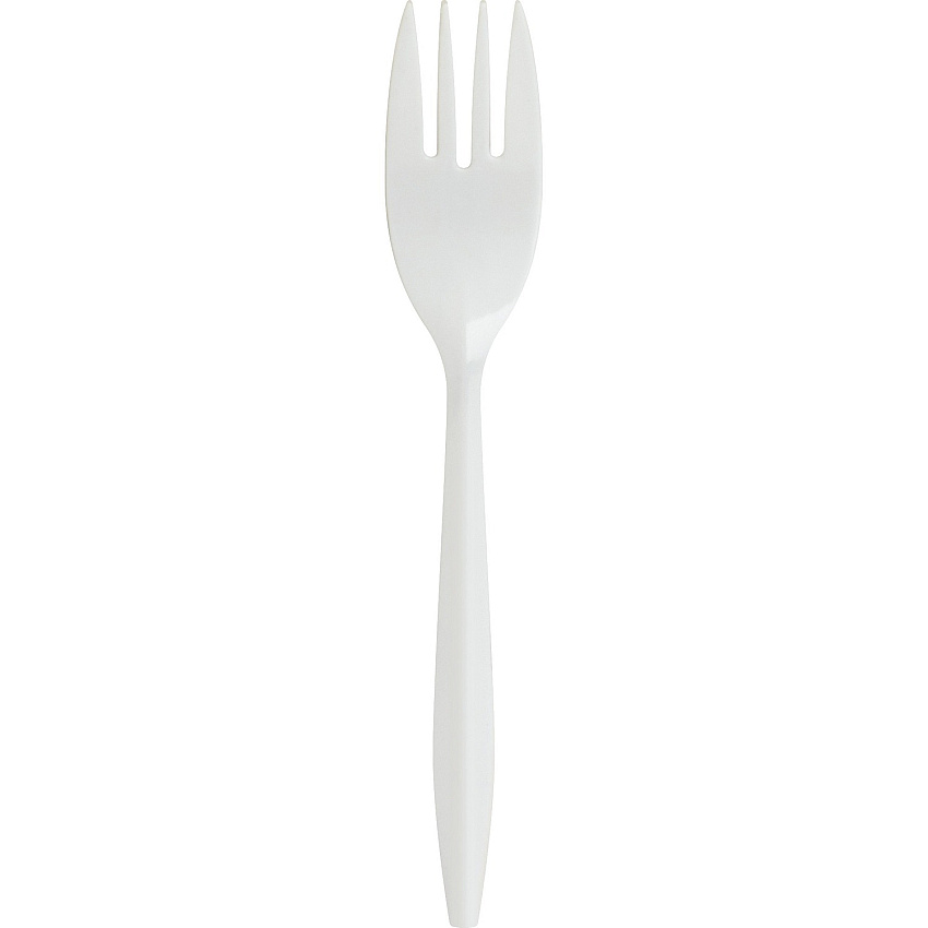 Genuine Joe Medium-weight Forks White - 1000 / Carton (GJO20000)