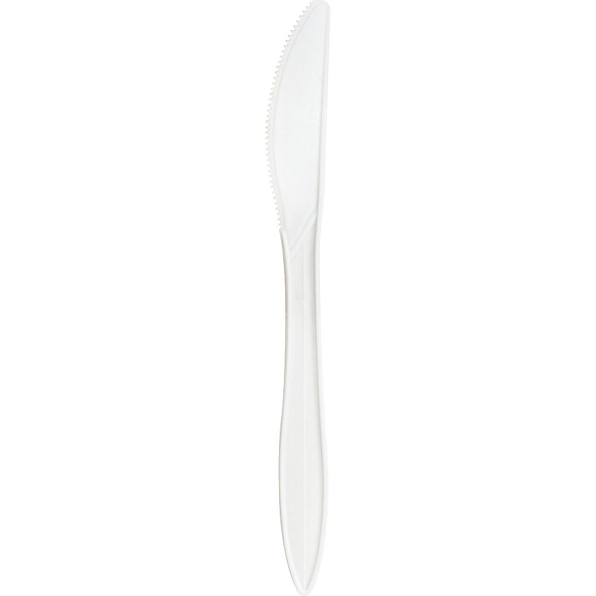 Genuine Joe Medium-weight Knives White - 1000 / Carton (GJO20001)