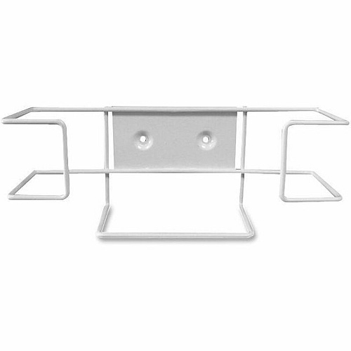 Cottage Dual Wire Glove Box Holder 3.5" Height x 11" Width x 3" Depth - White - 1 Each (BRWW004030)