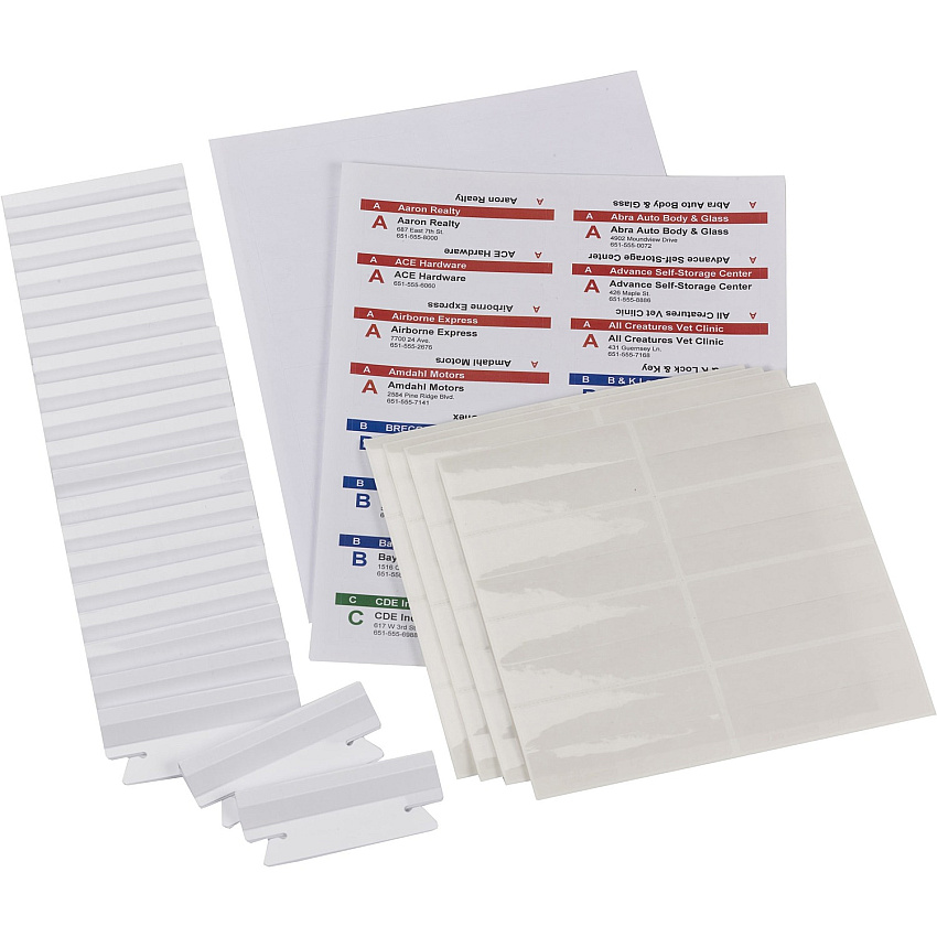 Smead Viewables Premium 3D hanging Folder Tabs and Labels 1.25" Width x 3.50" Length - 25 / Box (64905)