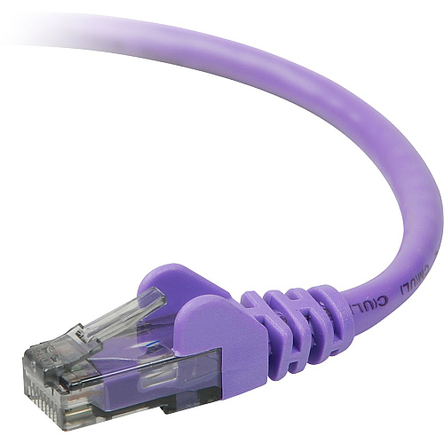 Belkin 50ft Cat6 Snagless Patch Cable Purple (A3L98050PURS)