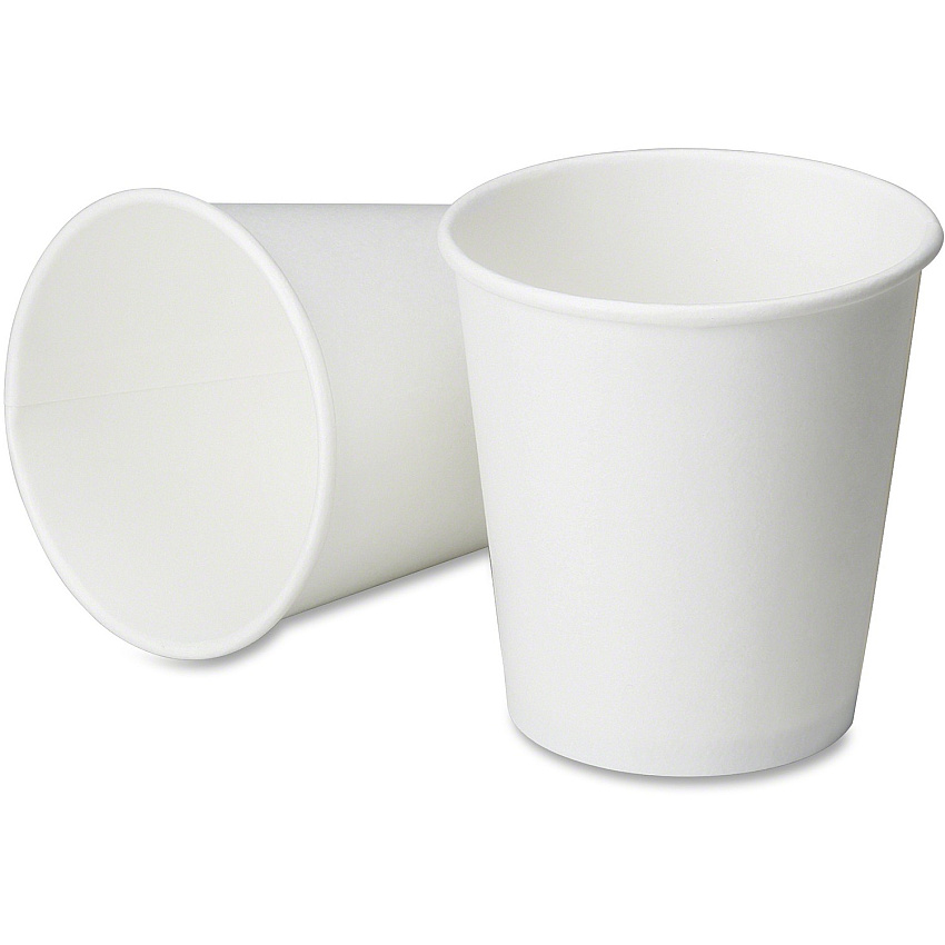 AbilityOne 7350001623006, SKILCRAFT, Paper Cup, Type I, Style A, Class 3, White 8 oz, 2000/Box