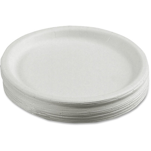 AbilityOne 7350008993054, SKILCRAFT, Paper Plates, 6" dia, 0.5" Deep, White, 1,000/Box