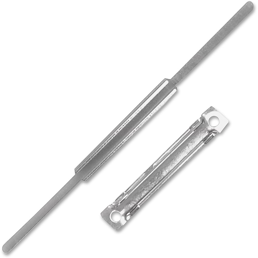 SKILCRAFT Prong Fasteners/Compressors 2" Size Capacity - 300 Sheet Capacity - 50 / Box - Silver - Steel (7510002356068)