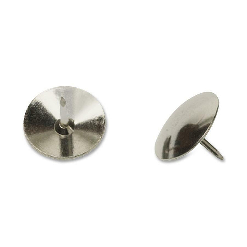 AbilityOne SKILCRAFT Thumbtack 100 / Box - Silver - Steel (2726887)