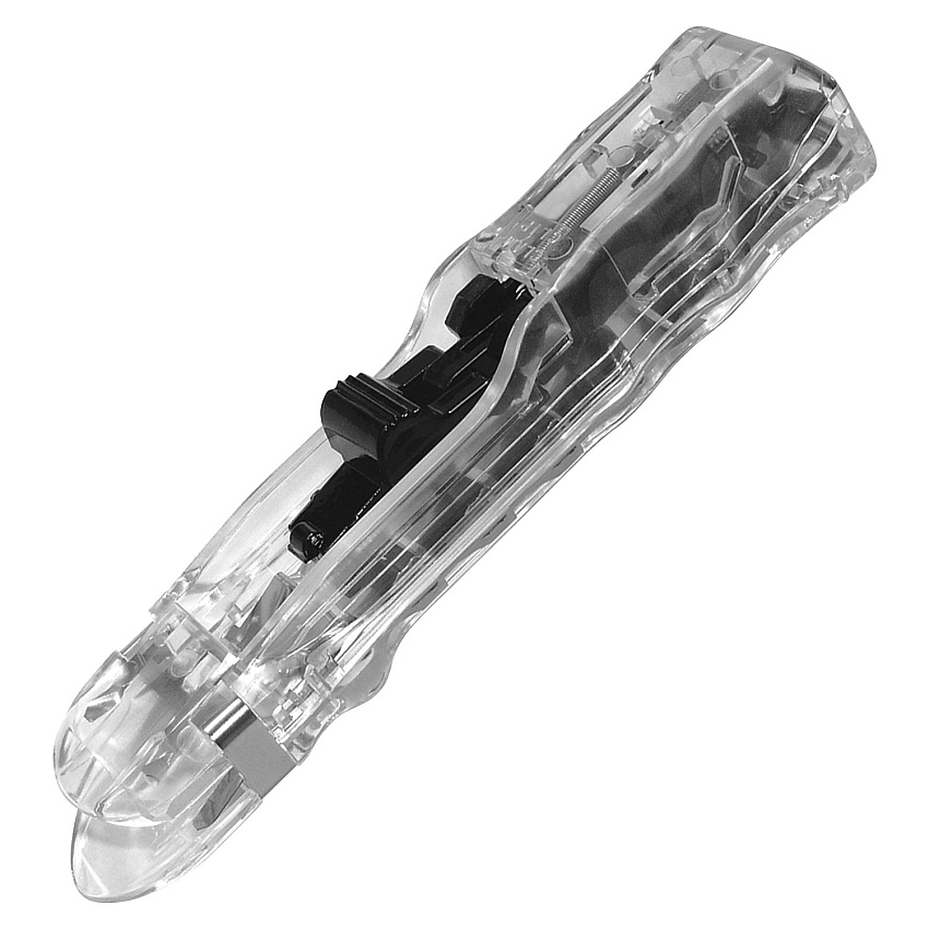 AbilityOne SKILCRAFT Clam Clip Dispenser Large - 60 Sheet Capacity - 1Dozen - Black, Clear - Stainless Steel (3926965)