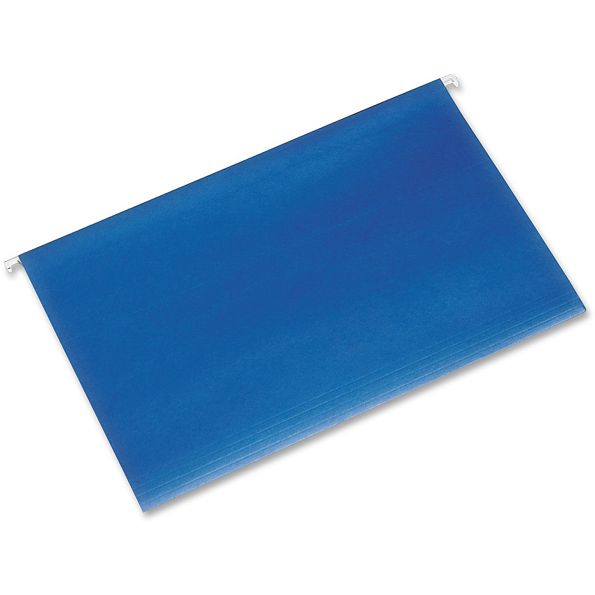 SKILCRAFT Hanging File Folder 8 1/2" x 14" - 2" Expansion - Paperboard - Blue - 25 / Box (7530013576856)