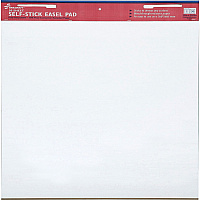 AbilityOne SKILCRAFT Self-Stick Easel Pad 30 Sheets - Plain - 18.50 lb Basis Weight - 25" x 30" - White Paper - Self-adhesive, Lightweight, Repositionable, Removable - 2 / Pack (3930104)