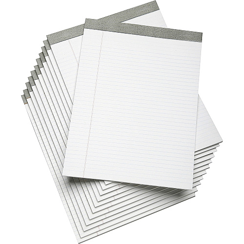 AbilityOne 7530014471353 SKILCRAFT Legal Pads, Wide/Legal Rule, 8.5 x 11.75, White, 50 Sheets, Dozen
