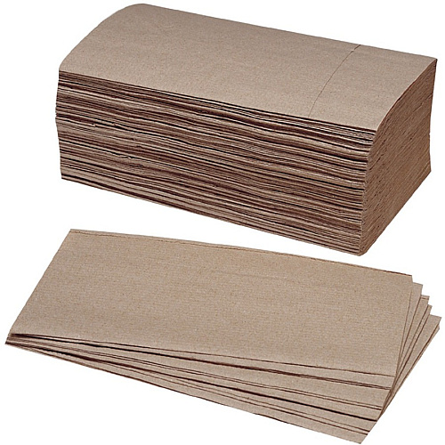 AbilityOne 8540014940911, SKILCRAFT, Folded Paper Towels, Kraft, 9.25w, 250/Bundle, 16 Bundles/Box