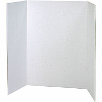 Pacon Presentation Boards 28" Board Height x 40" Board Width - White Surface - 8 / Carton (3774)