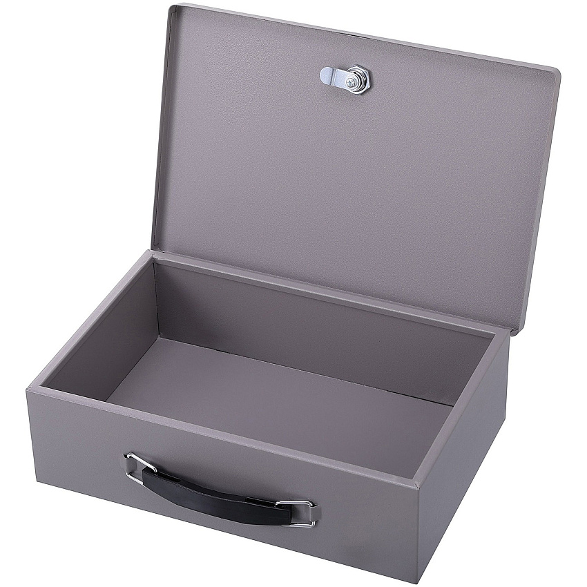 Sparco All-Steel Insulated Cash Box Steel - Gray - 3.8" Height x 12.8" Width x 8.3" Depth (15502)