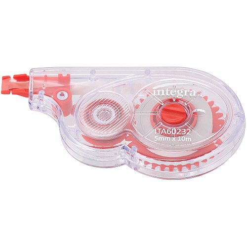 Integra Side-Apply Correction Tape 0.20" Tape Width x 32.80 ft Tape Length - Smoke Dispenser - Tear Resistant - Smoke - 1 Each (60232)