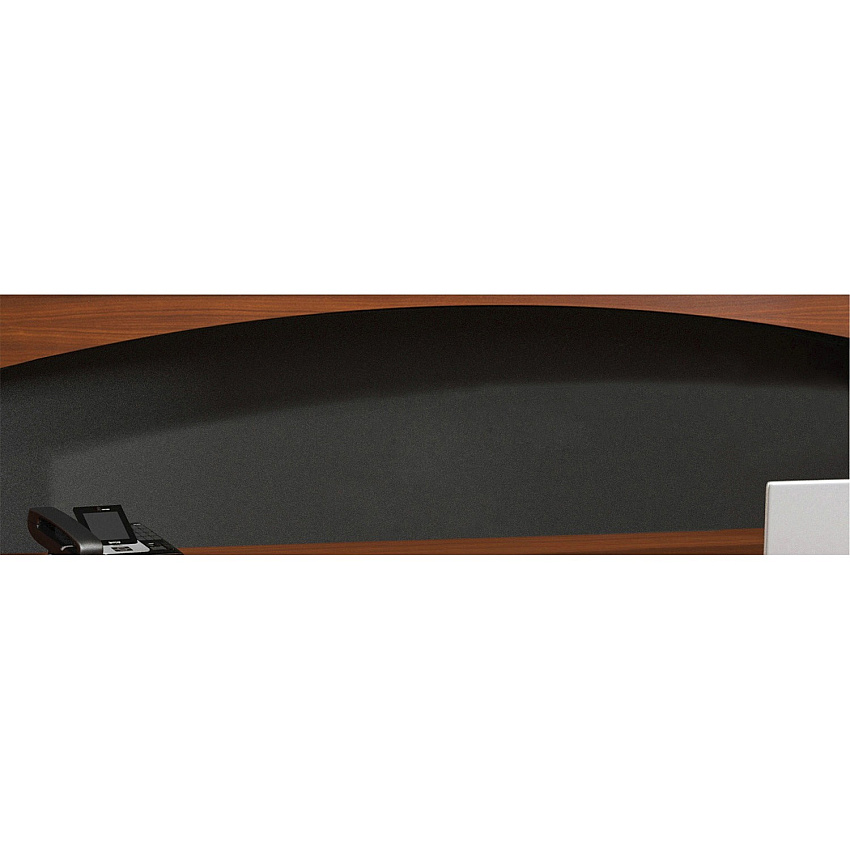 Safco Aberdeen Fabric Tack Panel 19.3" Height x 0.5" Width x 69.6" Depth - Fluted Edge - Material: Particleboard - Finish: Black, Laminate - For Office - 1 Each (AFTP72BLK)