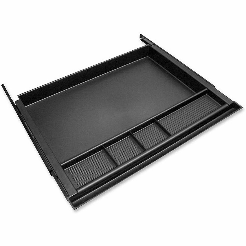 Safco Aberdeen Center Drawer 18" Width x 25" Depth x 2" Height - Particleboard - Black - 1 Each (ACDBLK)