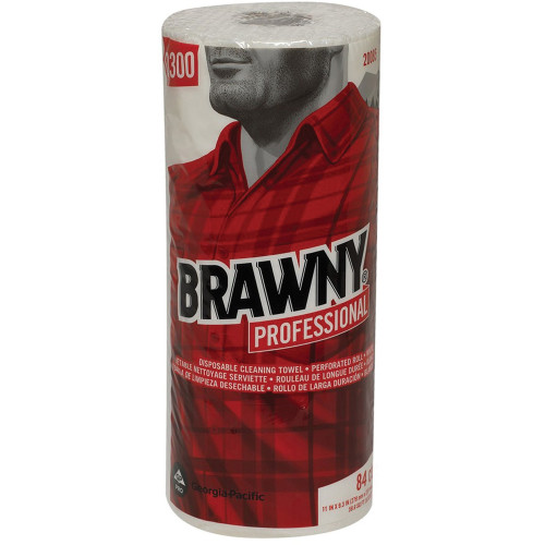 Georgia-Pacific All Purpose Perforated Dry Wipes, 11 x 9 3/8, White, 84/Roll, 20 Rolls/Carton (20085)