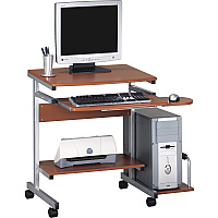 Mayline Eastwinds 946 Portrait PC Desk Cart 19.25" Table Top Length x 36.50" Table Top Width - Business Environment - Assembly Required - Thermofoil, Steel - 1 Each (946MEC)