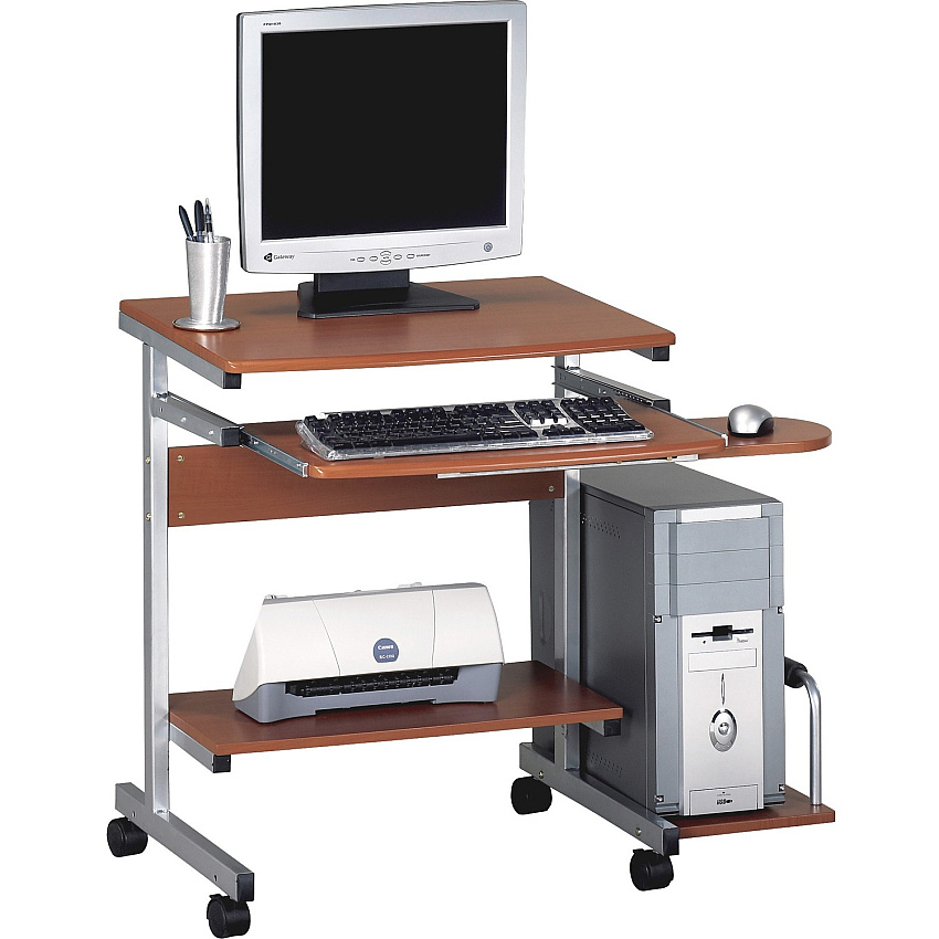 Mayline Eastwinds 946 Portrait PC Desk Cart 19.25" Table Top Length x 36.50" Table Top Width - Business Environment - Assembly Required - Thermofoil, Steel - 1 Each (946MEC)