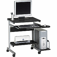 Mayline Eastwinds 946 Portrait PC Desk Cart Anthracite Top - 19.25" Table Top Length x 36.50" Table Top Width - 31.25" Height - Business Environment - Assembly Required - Steel Frame Material - 1 Each (946ANT)
