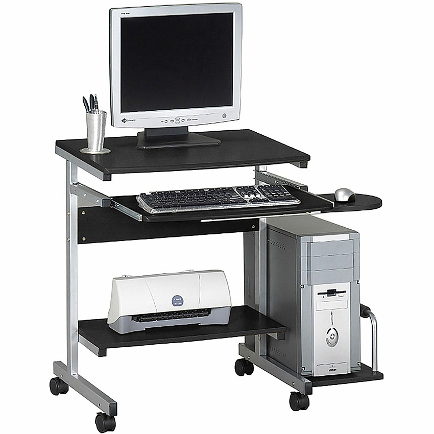 Mayline Eastwinds 946 Portrait PC Desk Cart Anthracite Top - 19.25" Table Top Length x 36.50" Table Top Width - 31.25" Height - Business Environment - Assembly Required - Steel Frame Material - 1 Each (946ANT)