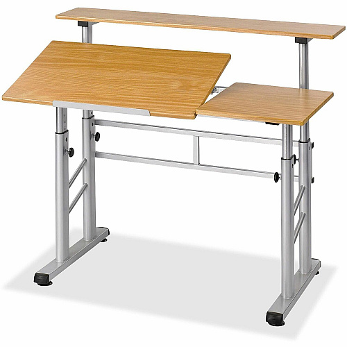 Safco Height Adjustable Split Level Drafting Table - Thumbnail 3