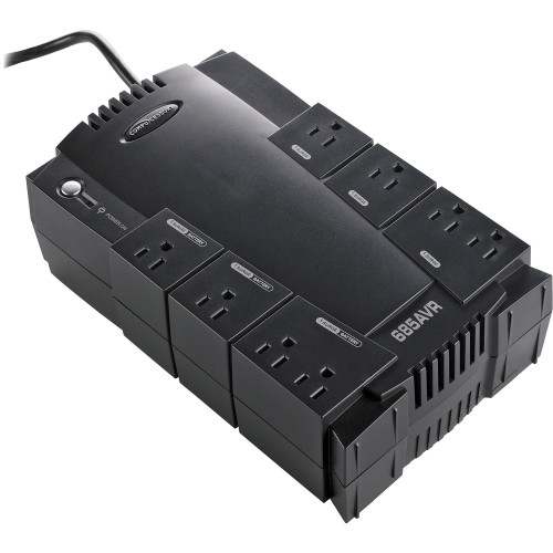 Compucessory AVR 8-Outlet UPS Backup System (25652)