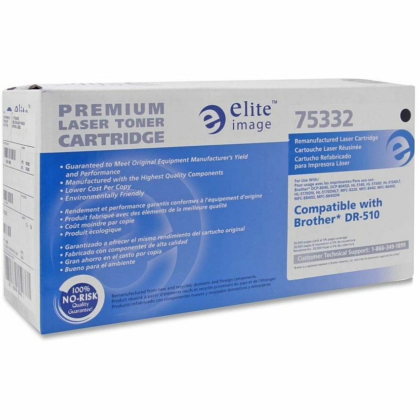 Elite Image Remanufactured Drum Unit Alternative For Brother DR510 Laser Print Technology - 20000 - Black - 1 Each (75332)