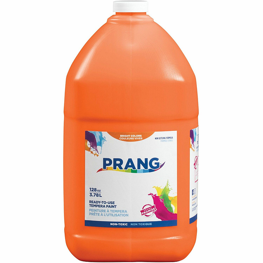 Prang Liquid Tempera Paint 1 gal - 1 Each - Orange (22802)
