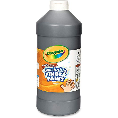 Crayola Washable Finger Paint 1 Color(s) - Black - 2 lb - Washable - 1 Each (551332051)
